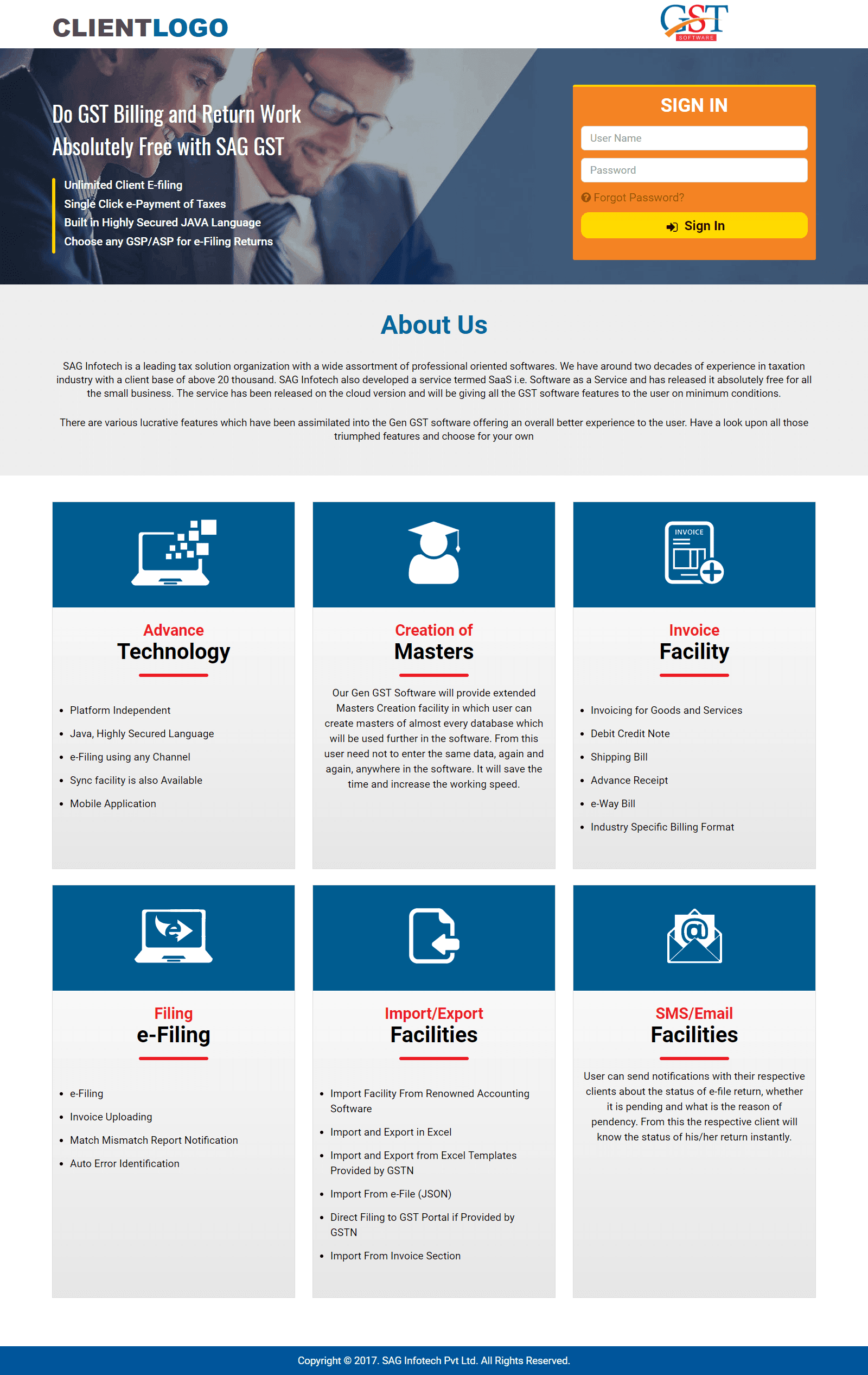 SAG GEN GST Software Login Theme - 07